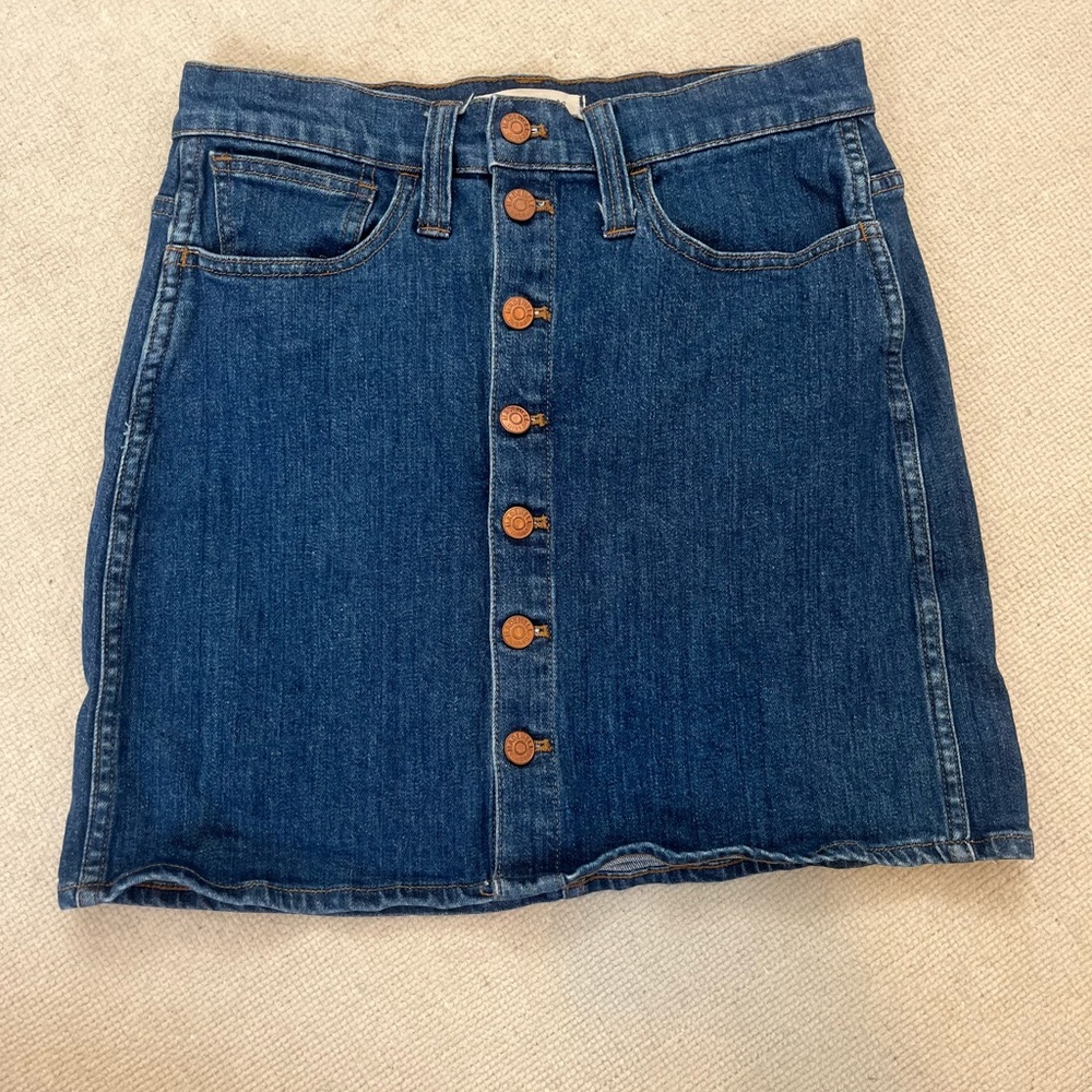 Madewell denim skirt